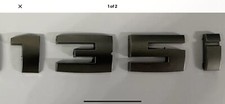 Original BMW 135i  hood badge In Cerium Grey