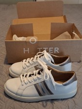Hotter Shoes - Switch Extra Wide, White Pewtar Metallic, New With Box, Size 6