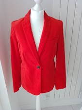 Boden red velvet jacket size