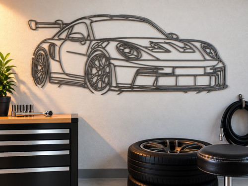 Porsche metal wall art - wall,