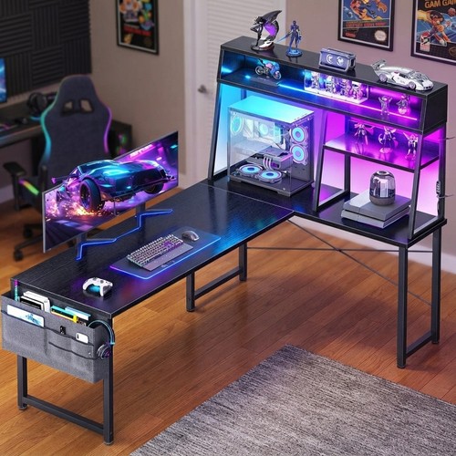 Modern shaped gaming - l, desk