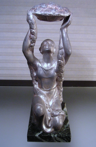 1930s french art deco spelter - art,
