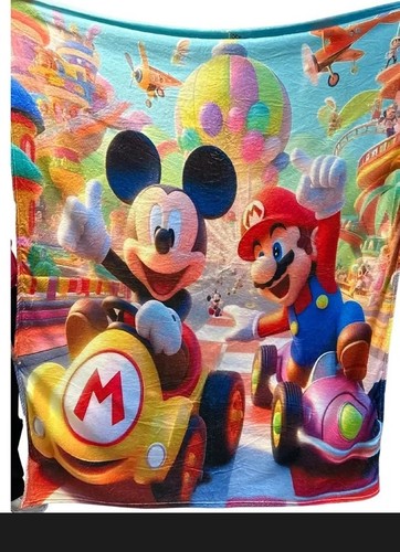 Mickey mouse and mario super - and,