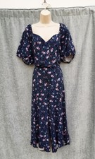 JUMPSUIT,CROP-3/4 LENGTH,BLUE