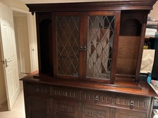 Jaycee Solid Oak Dresser “Partners Cabinet” in Warm Tudor
