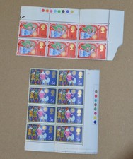 Christmas stamp blocks with - stamp,