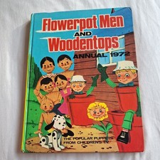 The Flowerpot Men and Woodentops Annual 1972 Vintage hardback book nice/clean