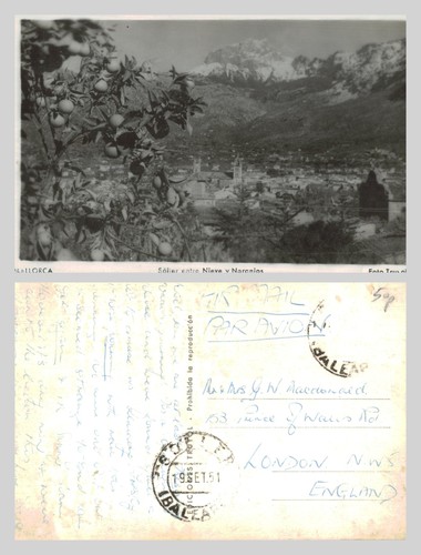 Vintage postcard sóller - postcard,