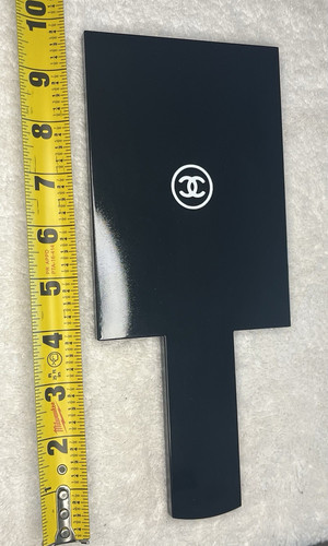 Chanel black handheld makeup - chanel,