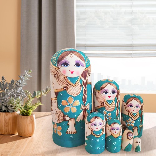 Wooden russian nesting doll - wooden,