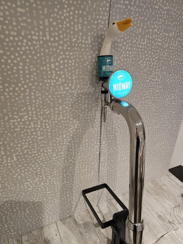 Chrome single bar beer pump - chrome,
