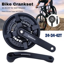 Shimano Tourney FC-TY301 MTB Bike Crankset 24-34-42T Square 170mm 6/7/8 Speed
