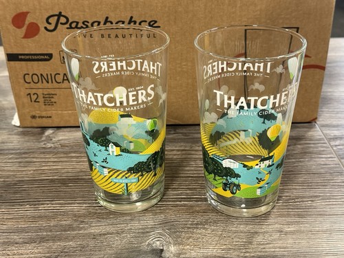 Thatchers cider pint - thatchers, glasses