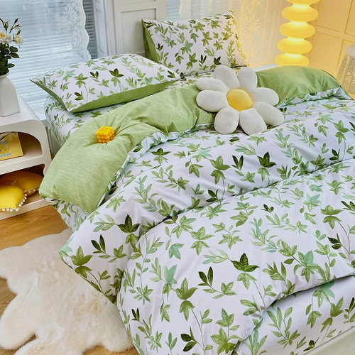 Floral green white - green/white, cover