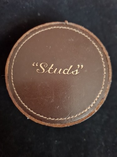 Leather studs box - leather,