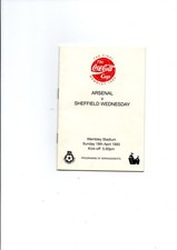 1993 Football League Cup Final Arsenal v Sheffield Wednesday (Official POA)