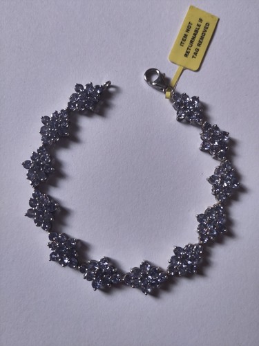 925 sterling tanzanite cluster - 925,