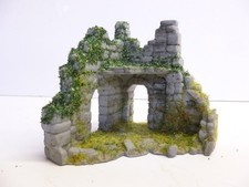 OO 00 HO gauge (D) weathered overgrown derelict folly castle house corner