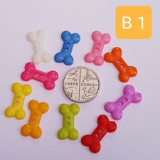 10 x Bone Shaped Acrylic