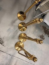 Brass Rope barrier + rope (4 brass barriers + 3 white rope) - RRP £491