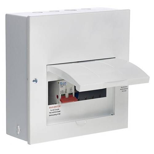 Way metal consumer unit - consumer, fuse
