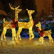 3pc 4FT Lighted Christmas