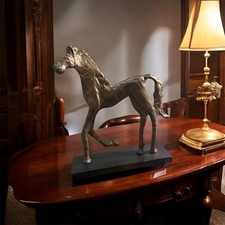 Abstract Metal Horse Sculpture