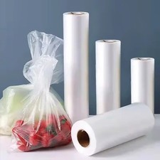 500 Clear Plastic Produce Bags Roll 9x14 Food Storage Grocery Bags Reusable