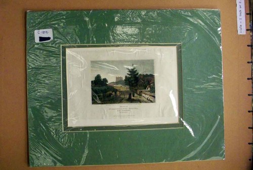 Old antique print hand - print,