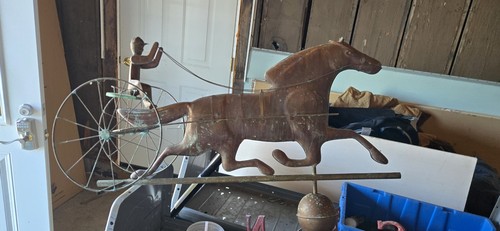 Antique copper horse - copper,