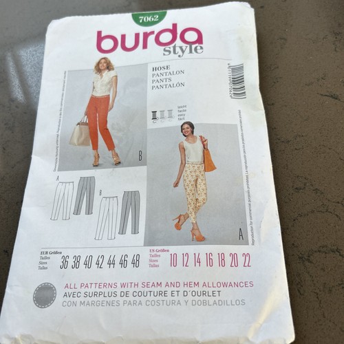 Burda sewing pattern 7062 - burda,