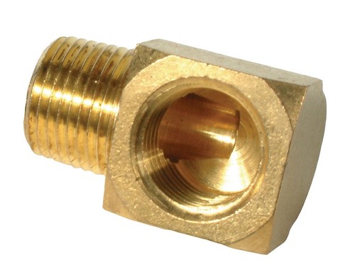 Brass oil way - 90, deg