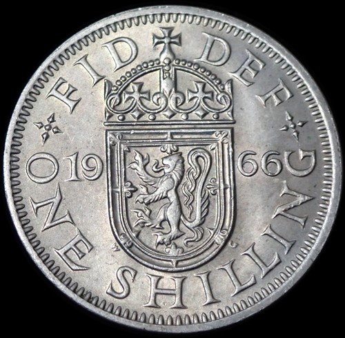One shilling 1966 - one,