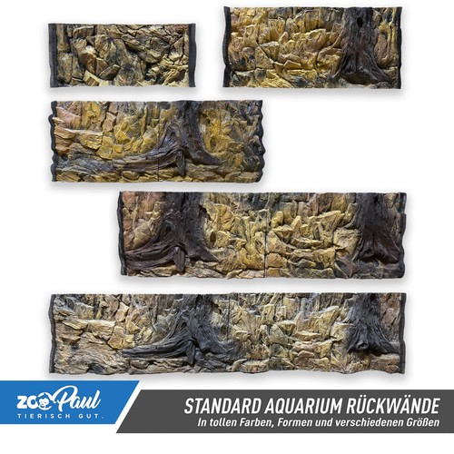Aquarium wall 80 100 - 3d,