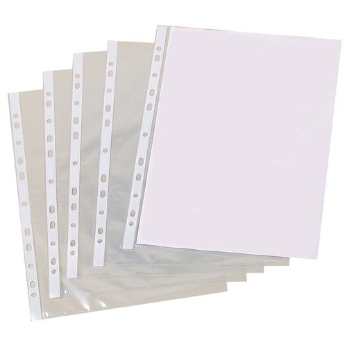 50x clear plastic punched - 50x,