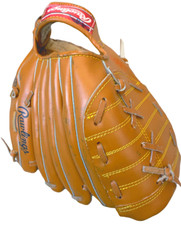 Rawlings tan leather baseball / softball glove size 10.5”RH Deep well pocket