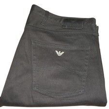 Armani Jeans J45 Slim Fit Stretch Denim W32 L32 Black GA Mens 6x6j45 AJ