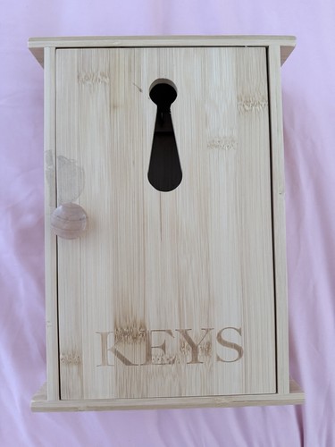 Bamboo key cabinet wall - key,