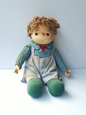 Vintage 80s Doll Ice Cream Doll Collectsble Soft Body Wool Hair