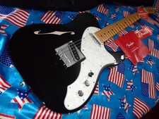AWESOME FENDER VINTERA 2 TELECASTER THINLINE  WITH CASE AND TAGS FULLY SET UP