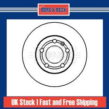 2x Brake Discs Vented For VW Golf MK4 1.9 TDI Borg & Beck Front 1J0615301D
