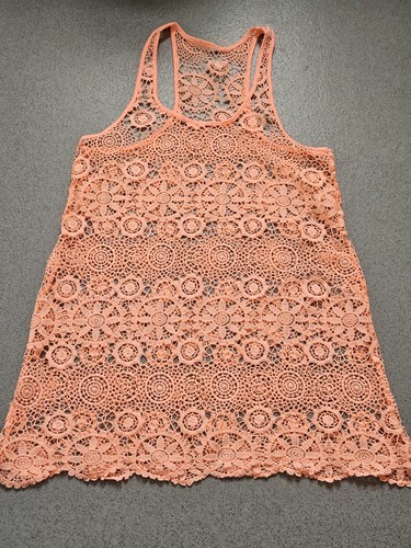 Peach coral crochet - peach,