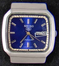 Seiko 5 Cal. 6349A Blue Dial Men's Automatic Vintage Watch -- Spares/Repairs