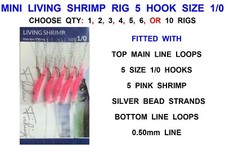 MINI LIVING SHRIMP RIG 5 HOOK