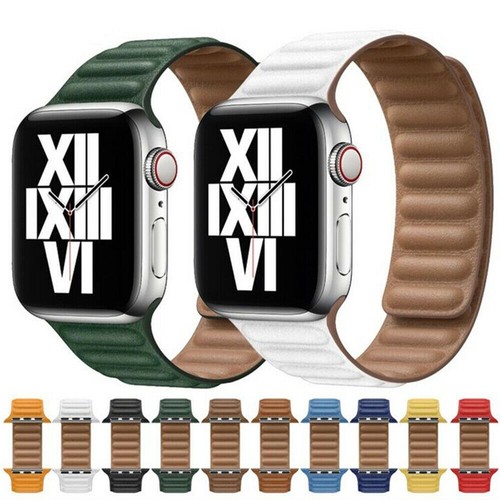 Leather link band for - leather,