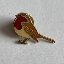 RSPB Metal Badge. Robin. 