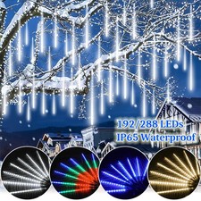 Christmas Meteor Shower String Lights Xmas Outdoor Snowfall Icicle Fairy Lights