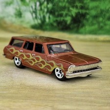 Hot Wheels '64 Chevy Nova Wagon Diecast Model Car 1/64 (45) Excellent Condition