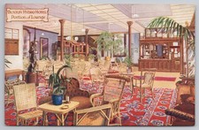 Buxton Hydro Hotel Derbyshire, The Lounge, Wicker Furniture Edwardian c1910