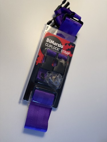 Dimarzio purple cliplock strap - purple,